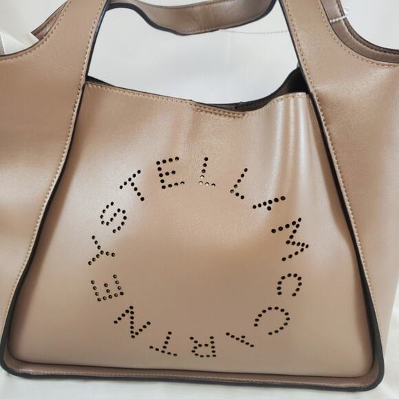 NWT$1,195 Stella McCartney Medium Stella Logo Faux Leather Tote Crossbody Bag - Picture 9 of 16